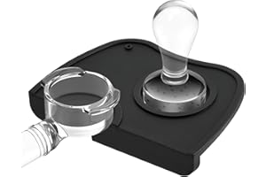 HOTUT Espresso Silikonowa mata, 17,5 x 12,5 cm mata do ubijania kawy, mata do tampera espresso, antypoślizgowa mata do zaparzacza do kawy, silikonowa mata do sabotażu do kawy dla Baristy Tool Home