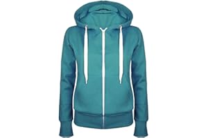 Fashion Star Womens Zip Up Fleece Knit Mini Sweatshirt Hoody