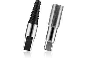 Rubinetto 1/2, DIYCUT Estrattore Viti Danneggiate e Maschi per Filettare 1/2, 2 Pezzi Maschi a Macchina Metrici per Rubinetto Della Valvola di Manutenzione, Rimozione di Viti Danneggiate