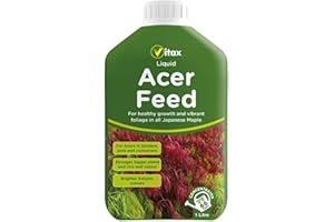 HOCHSTE Vitax Acer Tree Feed Liquid 1L – Concentrated Fertiliser for Japanese Maples and Acers Resilient Plant Garden Food Gardening Lawn Fertiliser – Promotes Foliage Colour Green - 1 Pack