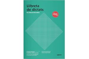 ADDITIO - Libreta de Dictados, Secundaria | Tamaño 17 x 24 cm. | Papel ecológico | Cubierta color verde | Catalán |