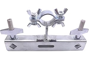 TUOREN Cowbell Halter Latin Percussion Mount-All Percussion Bracket Instrument Zubehör (2 Positionen montiert, Chrom)