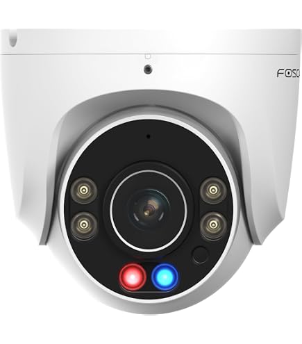 Foscam X5 Telecamera WiFi 5MP Con Rotazione 360°, Audio Bidirezionale E Riconoscimento Persone