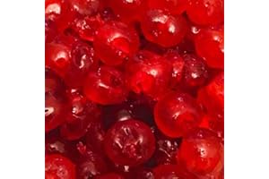 Hides Fine Foods - Red Glace Cherries - 1kg GMO Free - Suitable for Vegetarians - Baking - Desserts - Decorating - Cakes - Cookies - Tart - Mincemeat - Mince Pies - Panettone - Christmas Cake