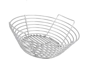 Dongftai SZ1D (1-Pack) Basket Stainless Steel Charcoal Ash Basket for Large Big GreenEggGrill, Kamado Joe Classic, Primo KamadoGrill and Large Grill Dome, Heavy Duty Stainless Steel