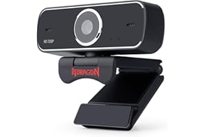 Redragon Fobos GW600 Kamerka Internetowa, Czarny/Srebrny, 10 x 15 x 10 cm