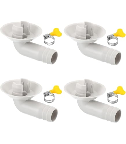 QUARKZMAN 1.57" Plastique Tuyau Raccord X 2pcs Air Climatiseur Vidange Tuyau Coude Raccord Remplacement Pièces Pour Air Climatiseur Et Et Mini Fractionné Unités, [Blanc