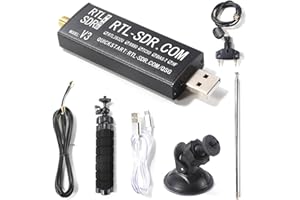 Lorrgasw RTL-SDR V3 R820T2 TCXO Yazılım Radyo Geniş Bant Ultra Kısa Dalga SDR Alıcı Çok Fonksiyonlu Siyah Komple Set
