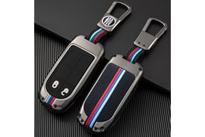 Otai Etui na Kluczyk Samochodowy ze Stopu Cynku Okładka Brelok Pasuje do Jeep Renegade Compass Grand Cherokee Chrysler 300C Wrangler Dodge Fiat Freemont (Matowy, 2 Przyciski)