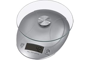 Xavax 106993 Bilancia da Cucia Milla, Silver, elettrica, argento