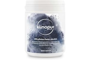 ‎KLINOPUR KLINOPUR Zeolith 250g Premium Produkt, 100%, [4 µm ultrafein], Klinoptilolith, Zeolith Pulver