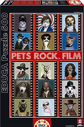 Puzzles Educa - Pets Rock Film, Puzzle de 500 Piezas (15553)