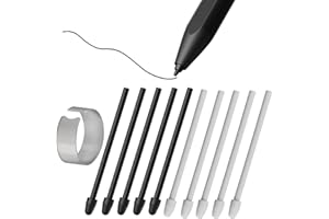 SUEEWE [10 Pezzi] Punte di Ricambio per Remarkable 1/2/Marker/Marker Plus, Boox Pen2 Pro, Boox Pen Plus, Tab X, MAX Lumi2, Note Air2, Note Air2 Plus,Note5, Nova Air C, Nero + Bianco