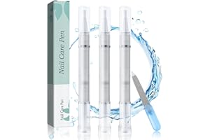 ACTSIME 3 Stück Nail Care Pen, Nail Repair Pen Nagel Behandlungs Stift, Für gepflegte Fingernägel & Fußnägel Mit Teebaumöl, Vitamin E & Aloe Vera, Nourished Fingernails