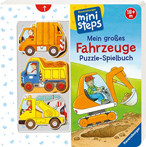 Mein großes Fahrzeuge Puzzle-Spielbuch: Ab 18 Monaten (ministeps Bücher)