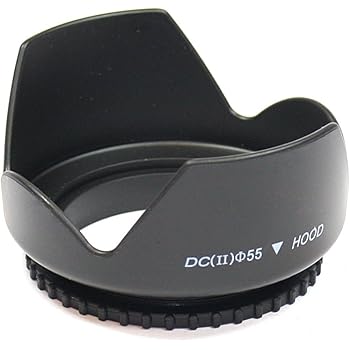 Visionaer ® 55mm UNIVERSAL GEGENLICHTBLENDE / SONNENBLENDE / STREULICHTBLENDE Für Jede Kamera