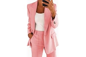ZXCW 2022 otoño e Invierno Europeo y Americano Moda Solapa Slim Cardigan Traje Traje Chaqueta Mujeres-Pink,XL