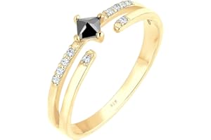 Elli 0603943117 pierścionek damski Microsetting, srebro 925 wysokiej próby cyrkonia