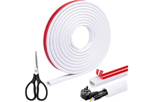 4 m kabelkanal vit självhäftande 15 x 10 mm PVC kabelslang kabelskydd