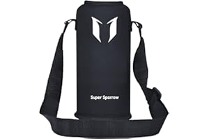 Super Sparrow Ricambi originali - Borsa per Borraccia Impacchettabile di due Tipi - Adatta per 350ml/500ml/620ml/750ml/1000ml - Regolabile, senza BPA, non Tossica - Borsa per Borraccia