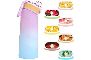 Isslance Air Borraccia con Up Originale Pods 7 Gusti cialde aromatiche, 700ML Air Bottiglia Tritan Up Senza BPA, Air Starter Set Up Borracce 0 Tazza di zucchero (pink3)