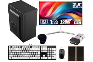 Desktop Computer Set, i7 3770, 16GB RAM, 256GB SSD, 22-inch Full HD Monitor, Windows 10, with Google Chrome, Wi-Fi Dongle, Keyboard Mouse, Speaker