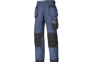 SNICKERS WORKWEAR Snickers 32139504042 rozmiar 42 "Rip-Stop" spodnie kieszeniowe dla rzemieślników - granatowo-czarny