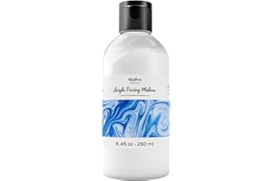 Nicpro Pouring Fluid Pour Peinture Acrylique 250 ML, Diluant Pour Peintures Acrylique, Médium De Lissage Fluide, Amélioration De La Fluidité De Peinture Acrylique Pour Art Peinture