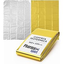 2x Coperta Termica Premium In FOIL – Impermeabile E Salvavita Per Emergenza, Primo Soccorso, Campeggio E Sopravvivenza