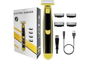 ‎XINYUNXIN Nass- und Trockenrasierer für den ganzen Körper, Elektrischer Rotationsrasierer Rasierer für Männer, Wiederaufladbarer Ganzkörper-Haarschneider, Body Groomer Rasierer, Ergonomischer Körperrasierer