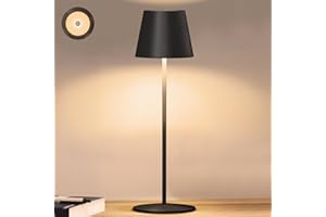light to hope 2 Lampara de Mesa Exterior Recargable, Portatil LED Lampara Camping con Mando a Distancia, Regulable 8 Colores y Blanco Cálido, Lámpara Inalámbrica Para Jardín, Patio, Balcón