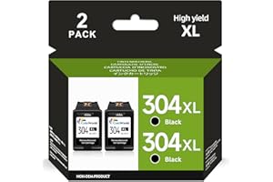 COLOWORLD 304 XL 304 wkłady atramentowe, 304XL czarne i kolorowe wkłady zbiorcze z recyklingu do drukarek HP 304 kompatybilne z HP DeskJet 2630 3700 3750 3760 Envy 5010 5030 AMP 100 120 (2-pak)
