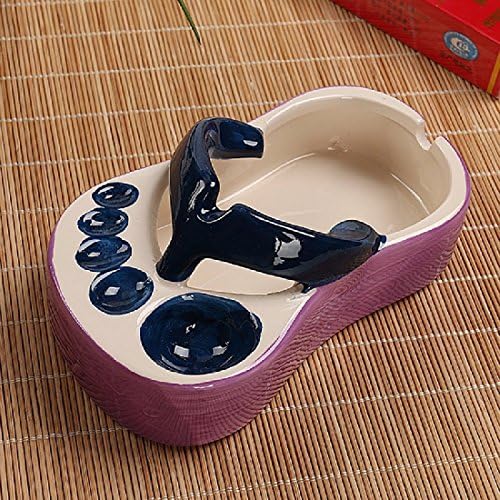 zhgi Ceramic Ashtray Awake The, Shoes Gift Creative Personality Living Room Ashtray, Elegant Home Mini Comic c