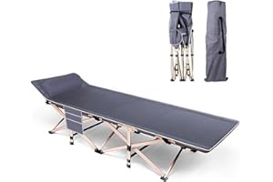 HOMCENT Lettino da campeggio adulti, Brandina Letto da Campo Campeggio Lettino Pieghevole Brandina Pieghevole, 190x67x36 cm