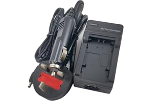 EMOVERY Single Mains/Car Camera Battery Charger for JVC BN-VG121 BN-VG121E BN-VG107 BN-VG108E BN-VG114 BN-VG138 BN-VG138U Everio GZ-E GZ-GX GZ-HD GZ-HM GZ-MS Series