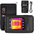 HIKMICRO PocketE Thermal Imaging Camera 240 x 240 SuperIR High Resolution with Visual Camera, 25 Hz Refresh Rate, Thermal Camera with Wi-Fi, 3.5" Touch Screen, 96 x 96 IR Resolution, -4°F to 662°F