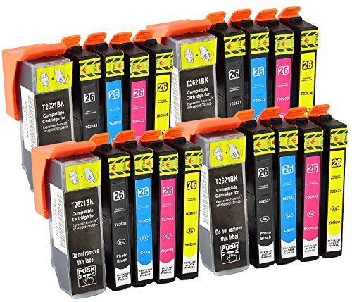 20 Druckerpatronen kompatibel für Epson T2621-T2634 26XL - 2