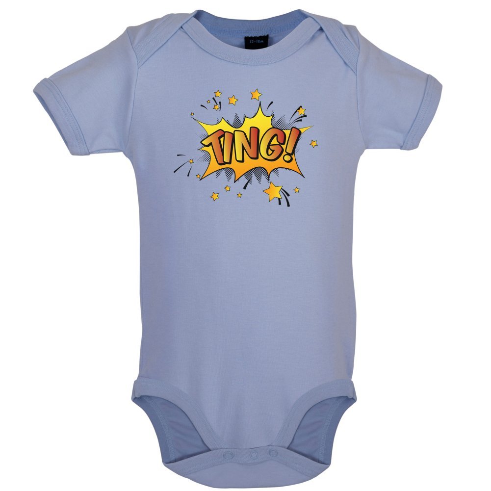 Superheld-Ting-Lustiger-Baby-Body-Taubenblau-6-bis-12-Monate