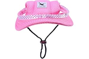 POPETPOP Sombreros para Perros con Agujeros Es La Oreja Sombrero de Visera para Perro Gorra de Porosa de Malla para Perros Pequeños de Peluche Pug Chihuahua