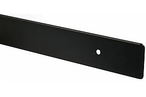 TC FABRICATORS T&C™ 38mm-40mm Kitchen Worktop Finishing Profiles 3mm Radius Top & Bottom - Hand Finished - Diamond Black Finish (630mm Long Worktop End Cap)