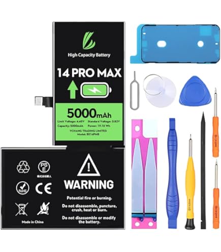 Batteria IPhone 14 Pro 3200mAh - Ricambio Premium Con Adesivo, Per Sostituzione Autonoma - Foto 7