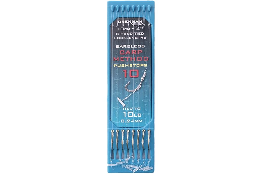 Drennan 4" Carp Method Pushstop Hook Plates Fishing Rigs Priced Per Pack Of 8 Rigs Choose Size Required