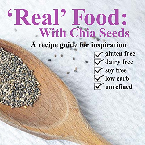 RealFoodSource Whole Natural Dark Chia Seeds (1kg) with FREE Chia Recipe Ebook