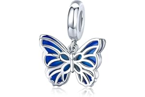 JIARONG CHARMS Breloque papillon en argent sterling 925 - Motif libellule - Pour bracelet Pandora, Tout
