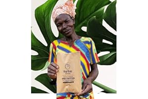 FairTale GHANA Surowe Afrykańskie Masło Shea 16 oz / 450 gr. Dziko zebrane, etycznie pozyskiwane, 100% naturalne, nierafinowane, roślinne, wegańskie, kość słoniowa