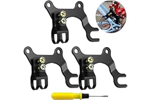 BENATON 3 Pezzi Staffa Adattatore Freno a Bicicletta, Regolabile Staffa Freno Bicicletta Nero, Staffa Disco Freno Bici, con Cacciavite, per Modifica del Freno della Bicicletta