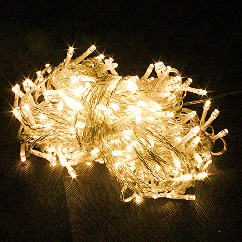 RPGT® 300 LEDs 32M LED Lichterkette Weihnachten Party-Lichterkette außen innen Kette Leuchte (Warmweiss)