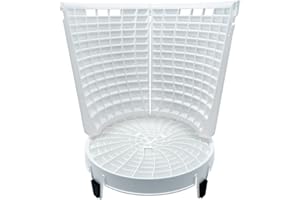 MAGIC BUCKET Scrub Wall 180 grados (2 piezas) en color blanco con Dirt Lock blanco fabricado por The Detail Guardz – Accesorio para lavar el coche