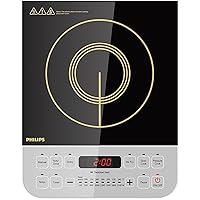 Philips Viva Collection HD4928/01 2100-Watt Induction Cooktop (Black)