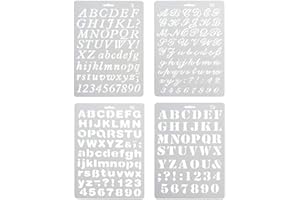 4pcs des lettres d'art dessinant le dessin au pochoir